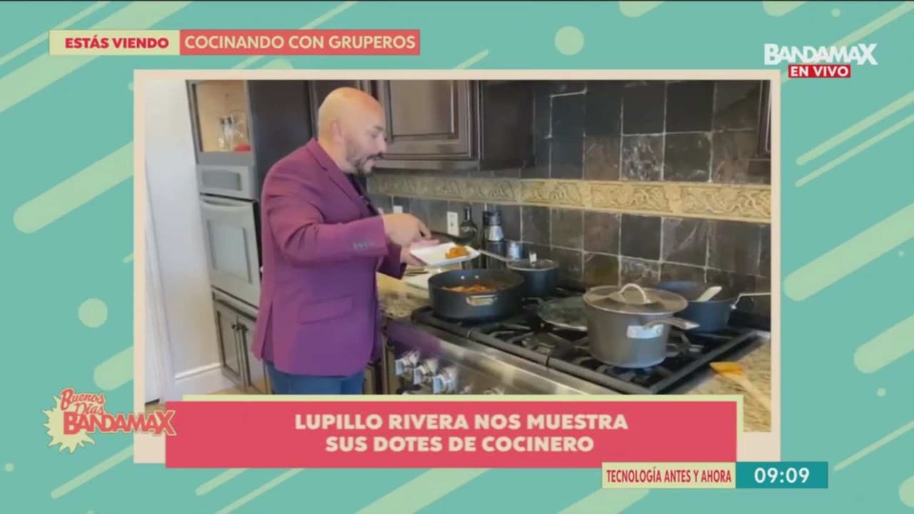 Lupillo Rivera presume sus dotes como cocinero con su 'pollo a la soda'