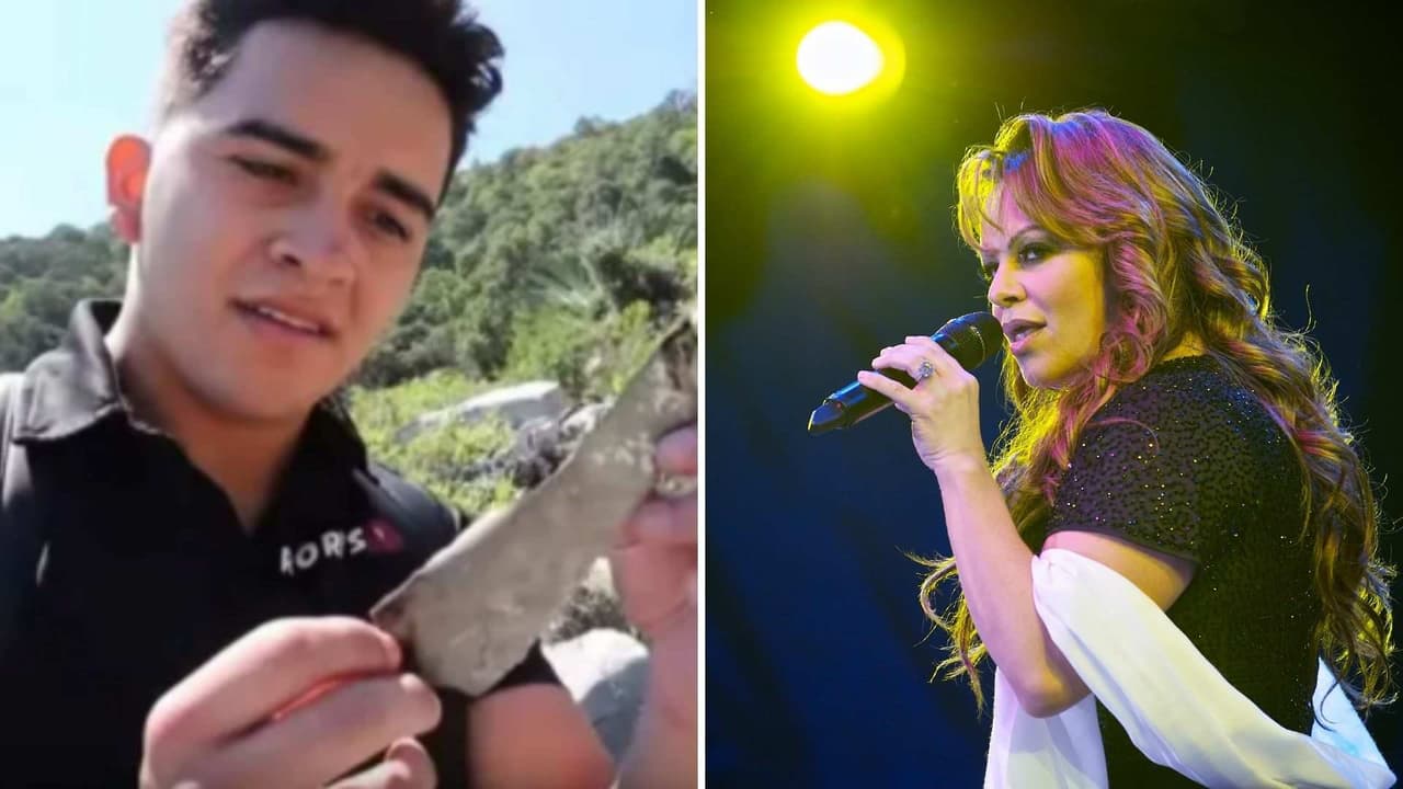 Fan de Jenni Rivera sube al cerro donde murió la cantante y sorprende al enseñar restos de la aeronave