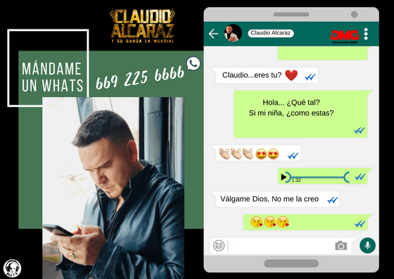 Claudio Alcaraz quiere comunicarse contigo.
