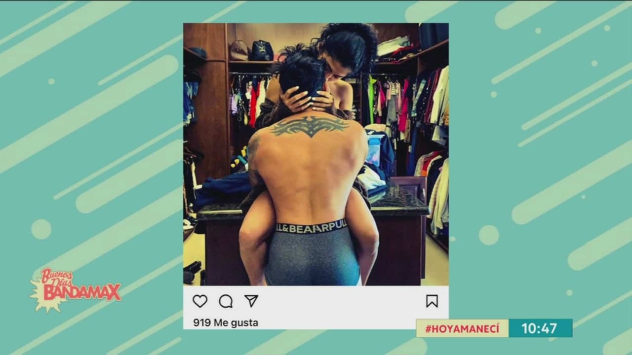 ¡Echan fuego! Edwin Luna compartió sensuales imágenes de Kimberly Flores en ropa interior
