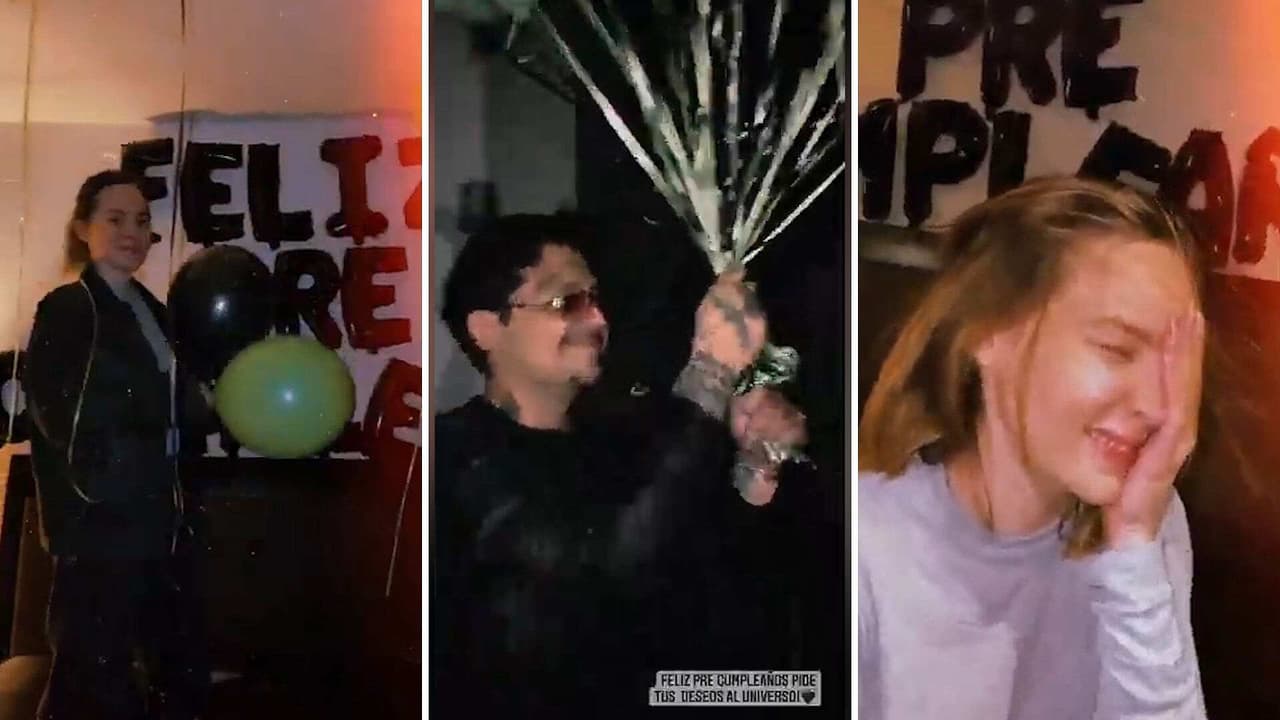 Nodal recibe romántica sorpresa de su prometida, Belinda