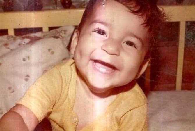 Desde bebé, Luis Ángel Franco, "El Flaco", ya era todo un rompecorazones.