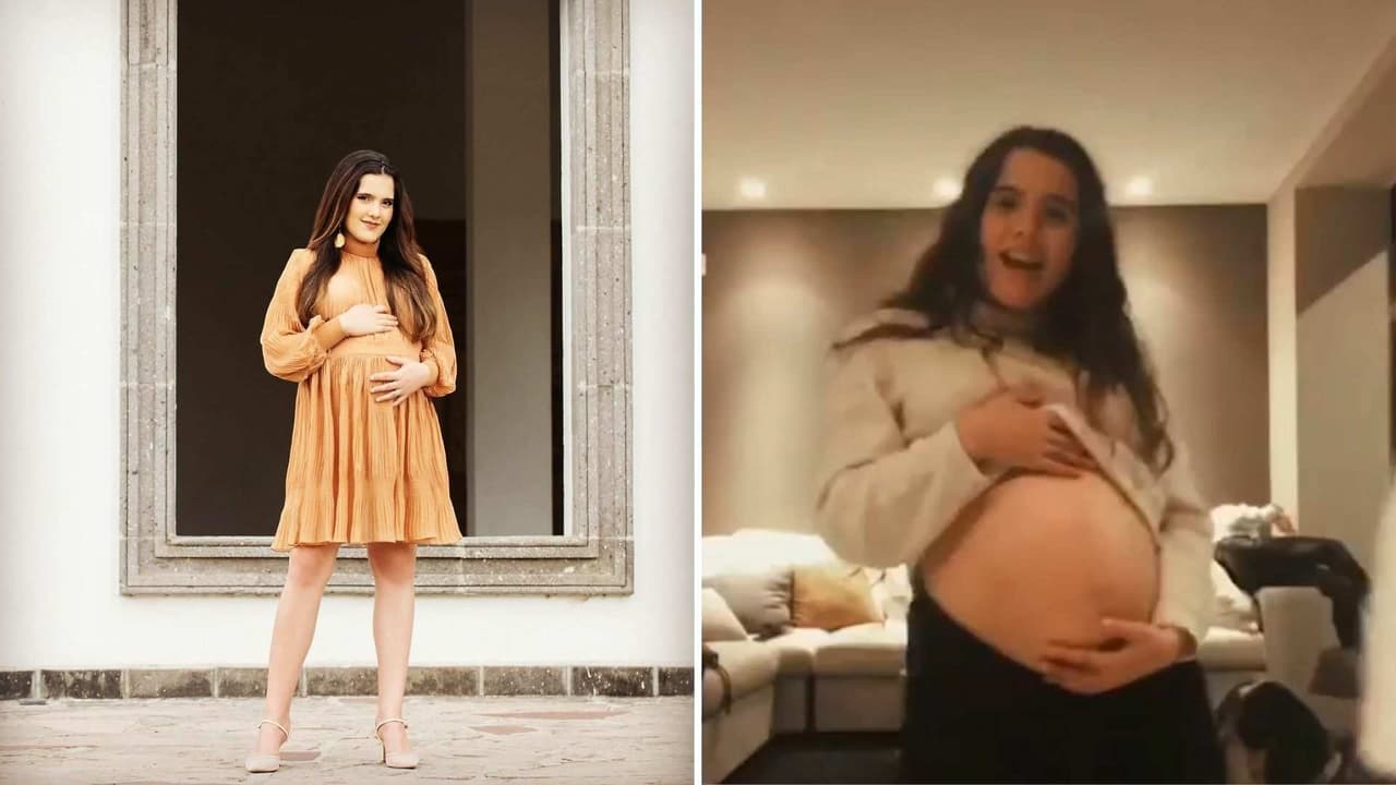 Hija de Alejandro Fernández presume su pancita de embarazada con divertido baile en redes sociales
