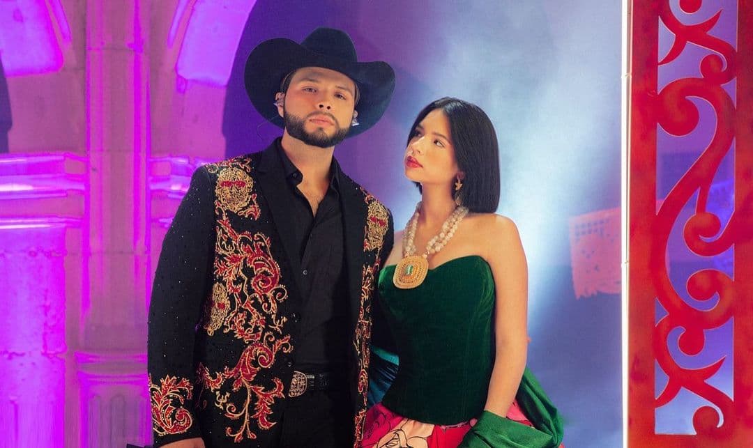 Leonardo y Ángela Aguilar van a concierto de Banda MS y cantan sus temas a todo pulmón