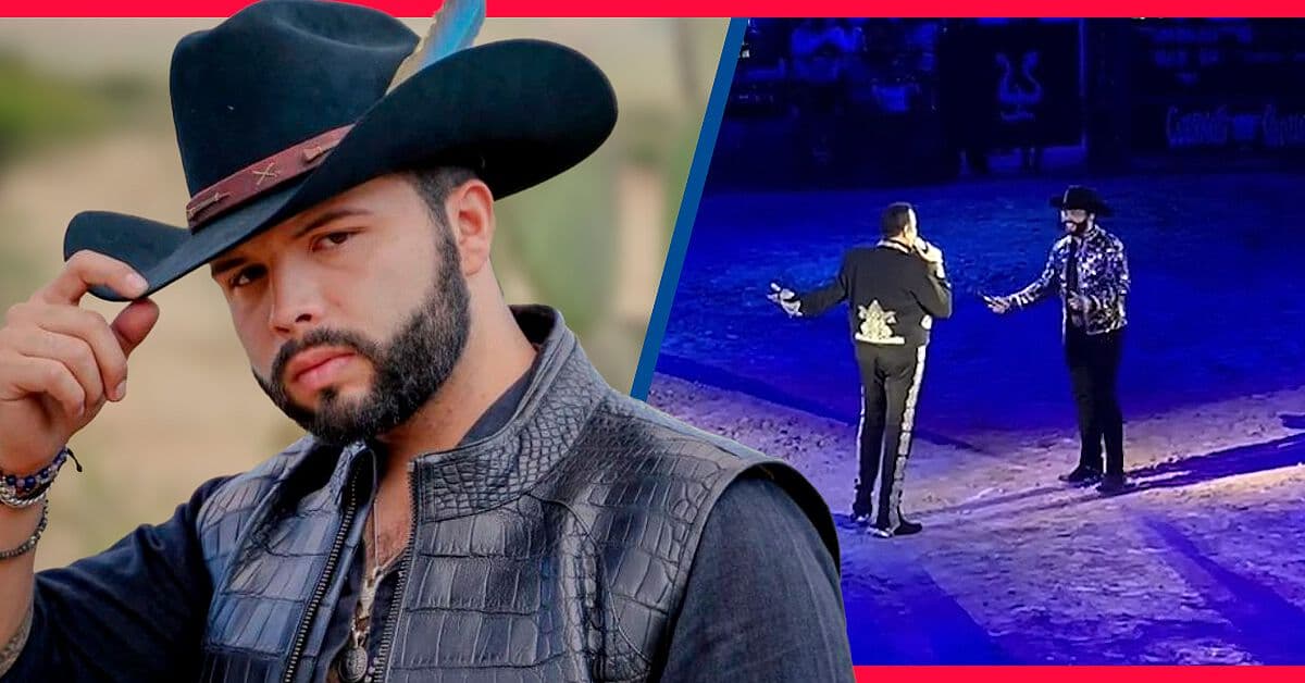 Leonardo Aguilar olvida prender su micrófono en pleno concierto y así reaccionó su papá