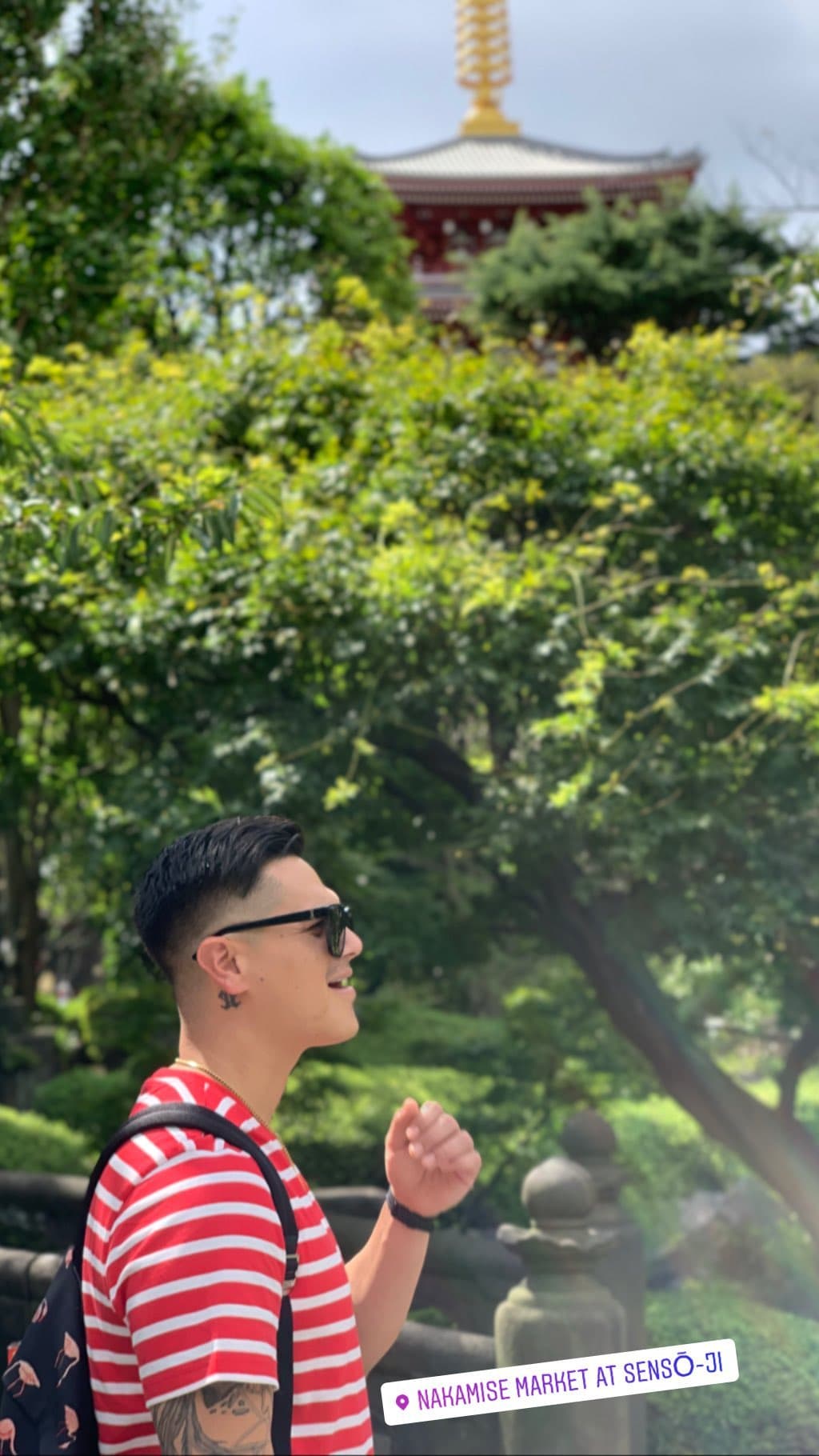 Su primera parada fue China, donde disfrutó de la cultura y varios sitios turísticos.