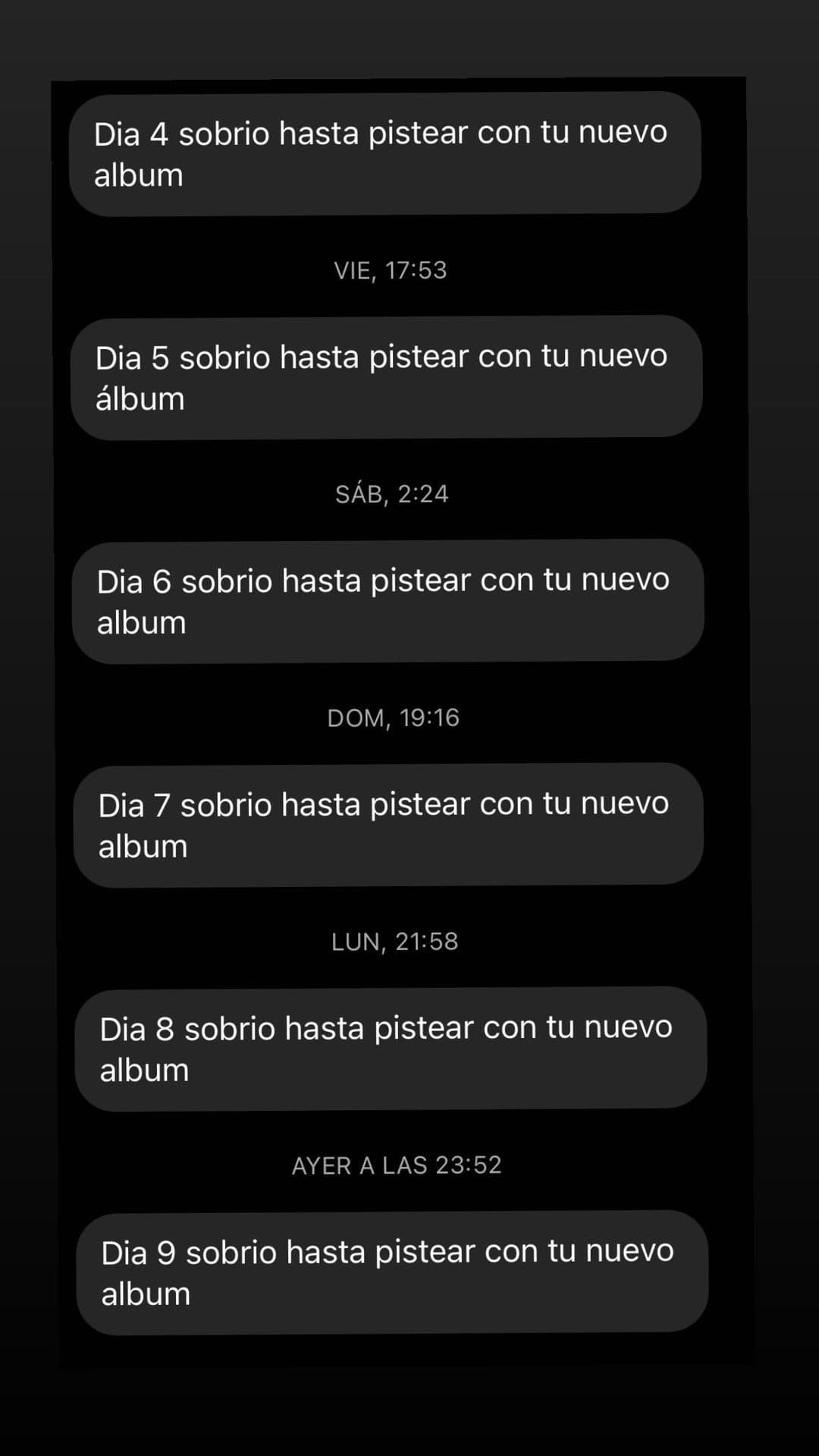 Chrisitain Nodal compartió estos mensajes en sus historias de Instagram.
