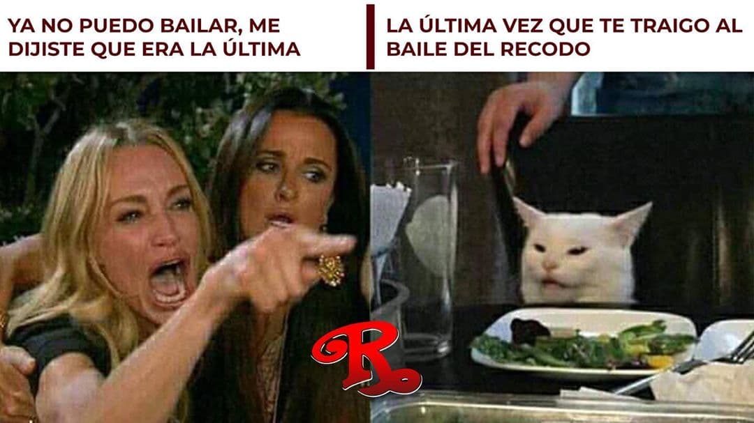 El meme del gato regañado está adueñándose del internet y el mundo del regional se unió a esta divertida tendencia. Banda El Recodo publicó una divertida imágen.