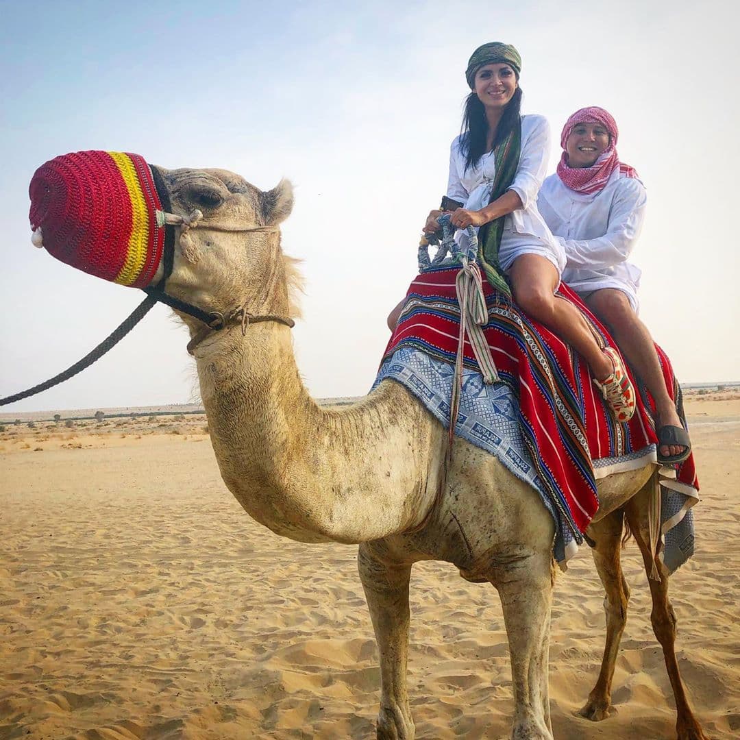 Donde tuvieron la oportunidad de viajar en camello, una de las principales atracciones que tiene este paradisiaco lugar.