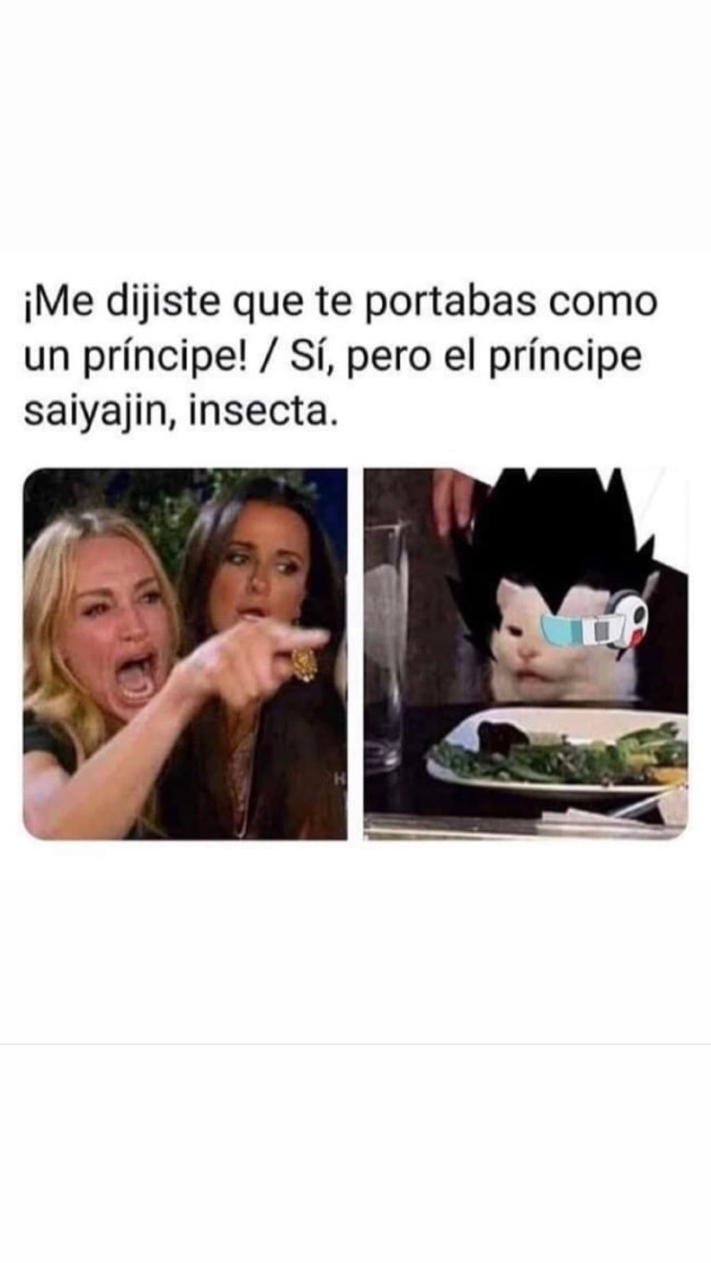 Por último, Régulo Caro dejó ver, una vez más, su gusto por Dragon Ball con un divertido meme.