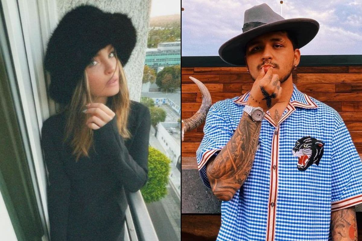 Un imitador de Vicente Fernández le compartió el micrófono a Nodal y luego le dedicó unas palabras a su exnovia, Belinda.