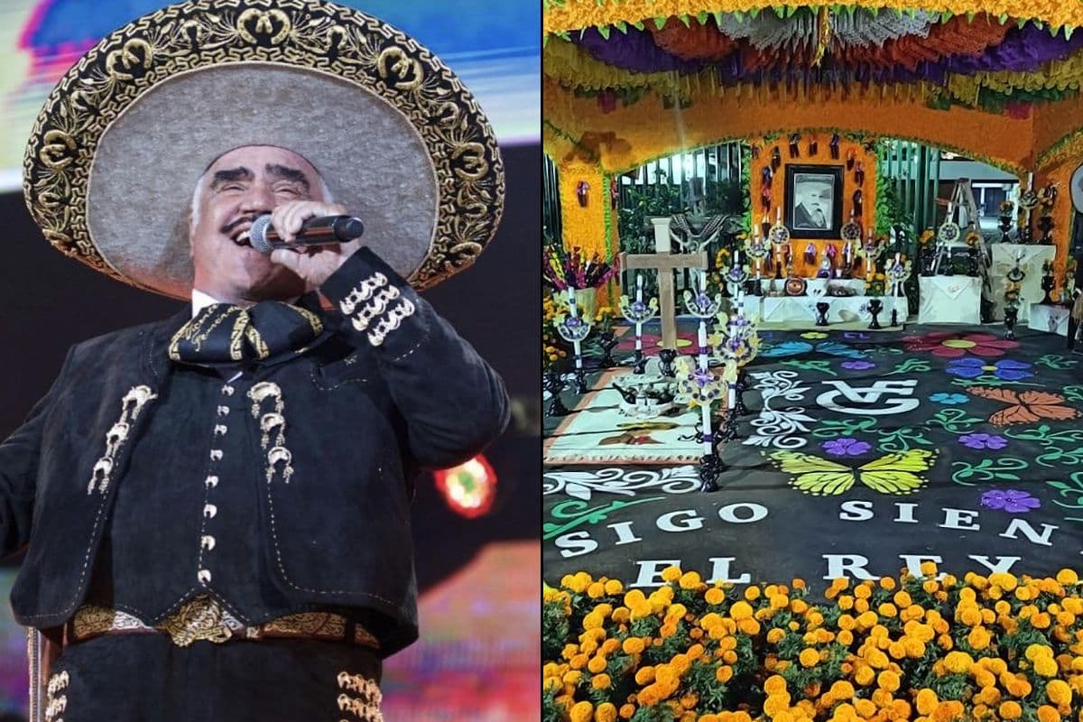 La ofrenda a Vicente Fernández por el Día de Muertos puede ser visitada por cualquier persona que quiera verla.