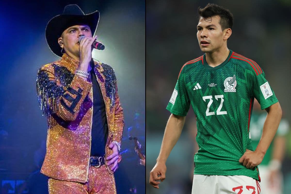 Hirving "Chucky" Lozano y Erik Gutiérrez disfrutaorn de un tema de Enigma Norteño con Fuerza Regia.