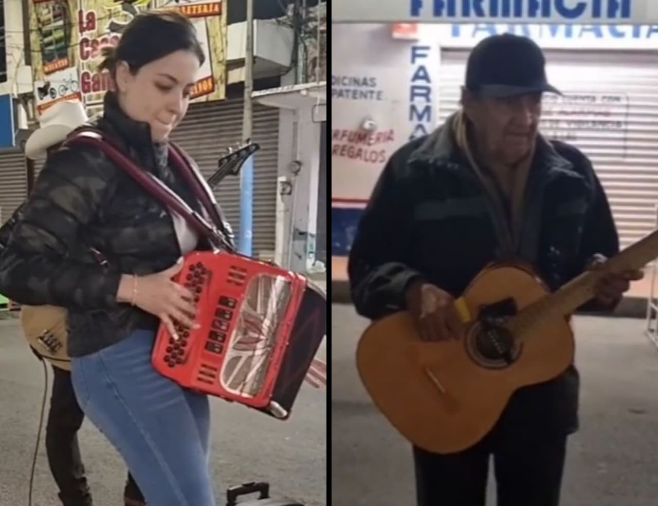 Janeth Valenzuela se puso a toca en la calle de Culiacán, Sinaloa, durante la madrugada.