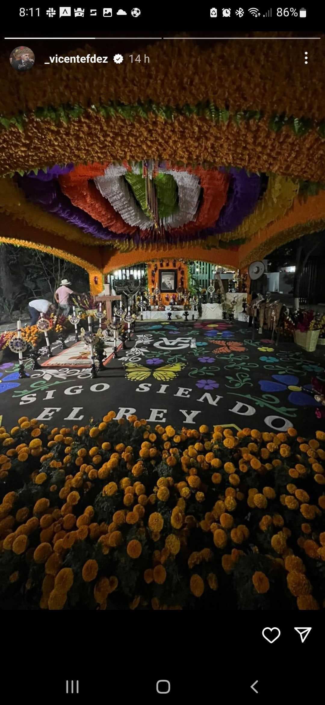 La ofrenda en honor Vicente Fernández estará abierta a todo público.