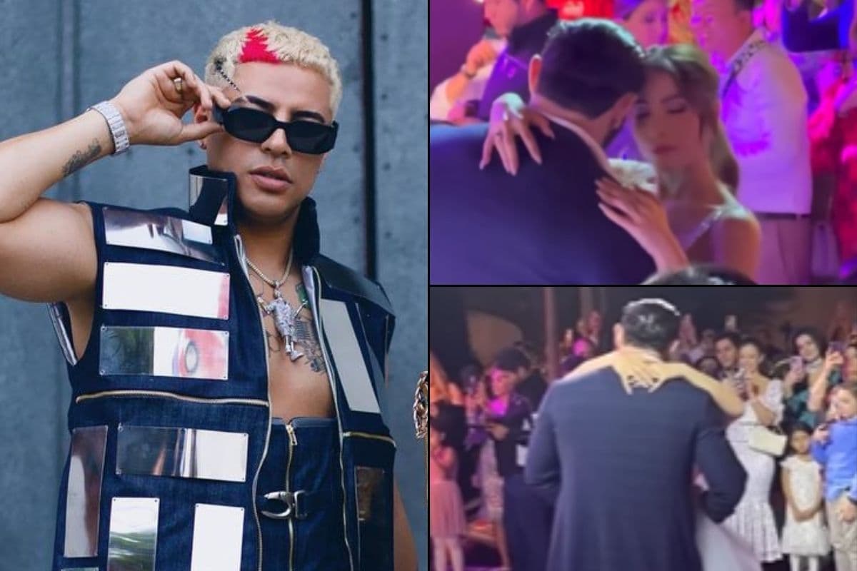 Eduin Caz cantó "El Mundo A Tus Pies" para que Beto Sierra y su esposa, Marcela Sarmineto, hicieran su baile de boda.