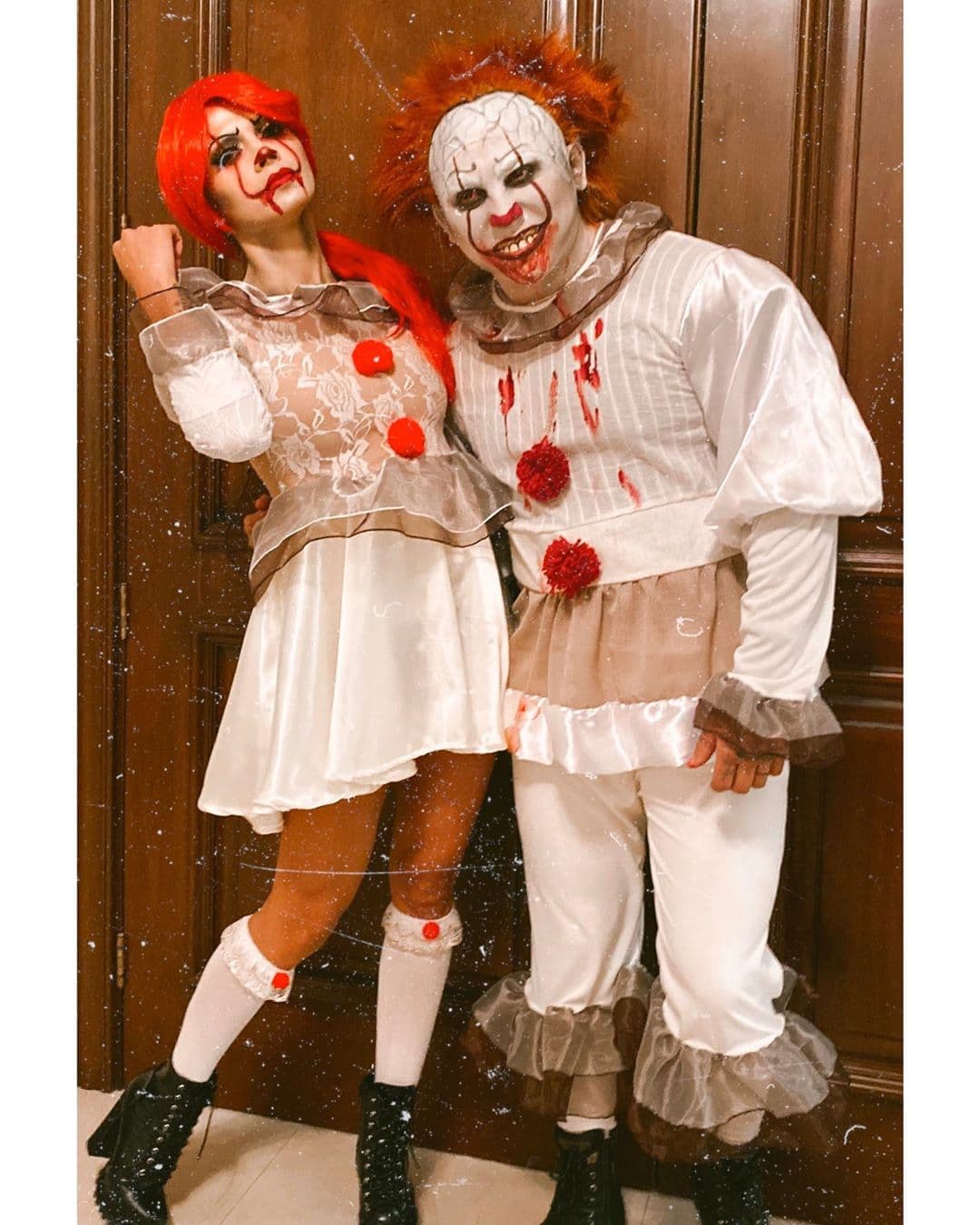 Edwin Luna y Kimberly Flores decidieron volverse en ESO y asustar a todos con sus espectaculares disfraces