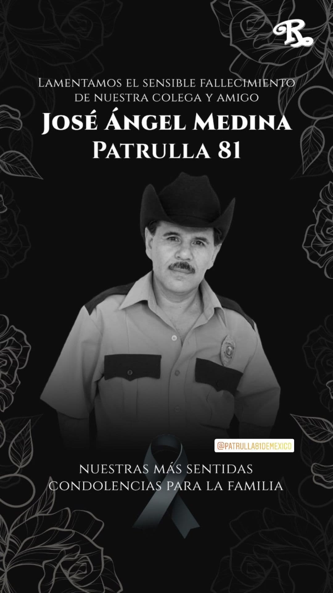 Banda El Recodo publicó una fotografía en su cuenta oficial de Instagram, en donde lamentaban la muerte del cantante de la agrupación duranguense.