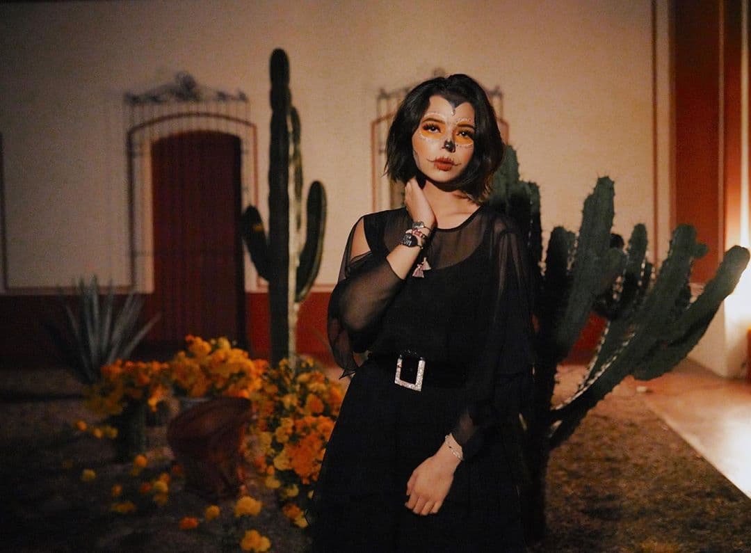 Ángela Aguilar disfrazada de La Llorona