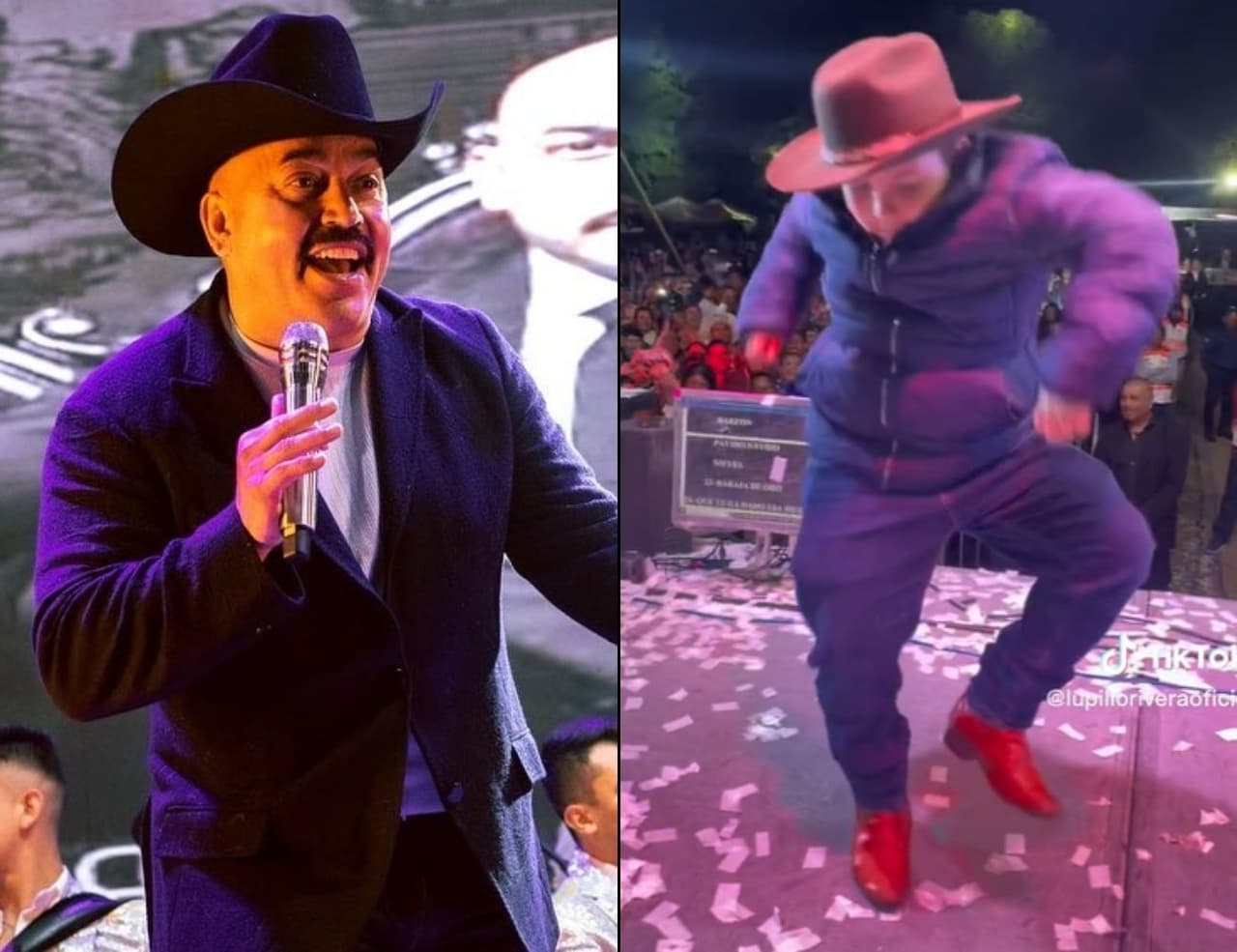 Un niño sorprendió a Lupillo Rivera al regalarle su sombrero tras bailar con el "Toro Del Corrido".