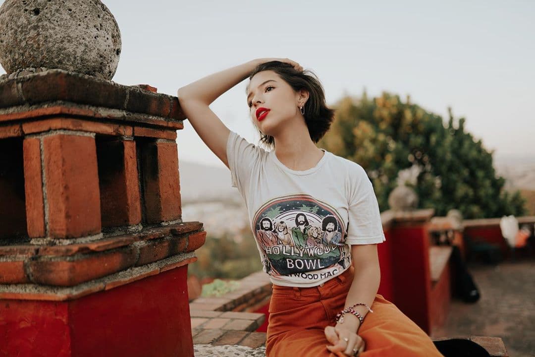 Ángela Aguilar volvió a Zacatecas, la tierra de los Aguilar, donde aprovechó el tiempo para grabar un video musical.