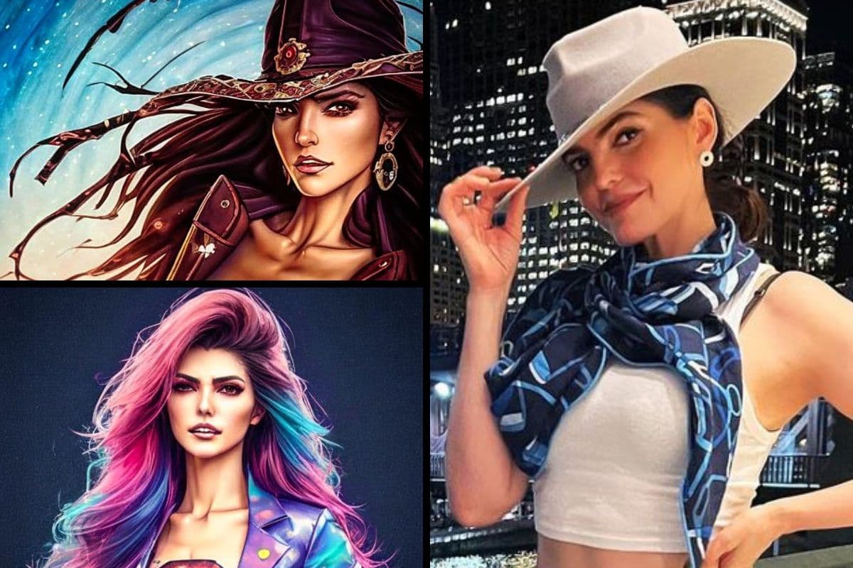 Ana Bárbara le entró al trend y mostró cómo se vería en un multiverso, creó las imágenes con la ayuda de una inteligencia artificial.